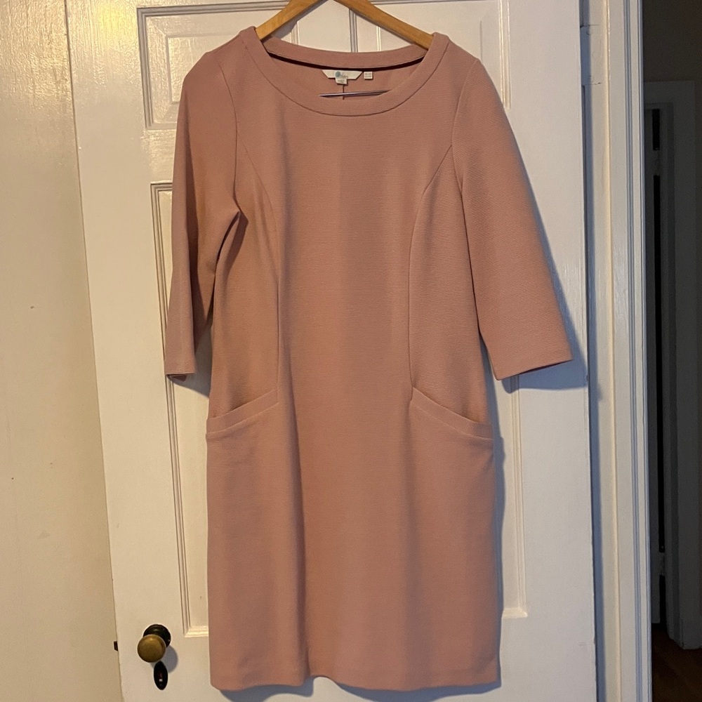 Boden Pink Ottoman Jasmine Dress